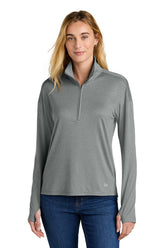 New Era® Women's Power 1/2-Zip - Shadow Grey Heather - XS